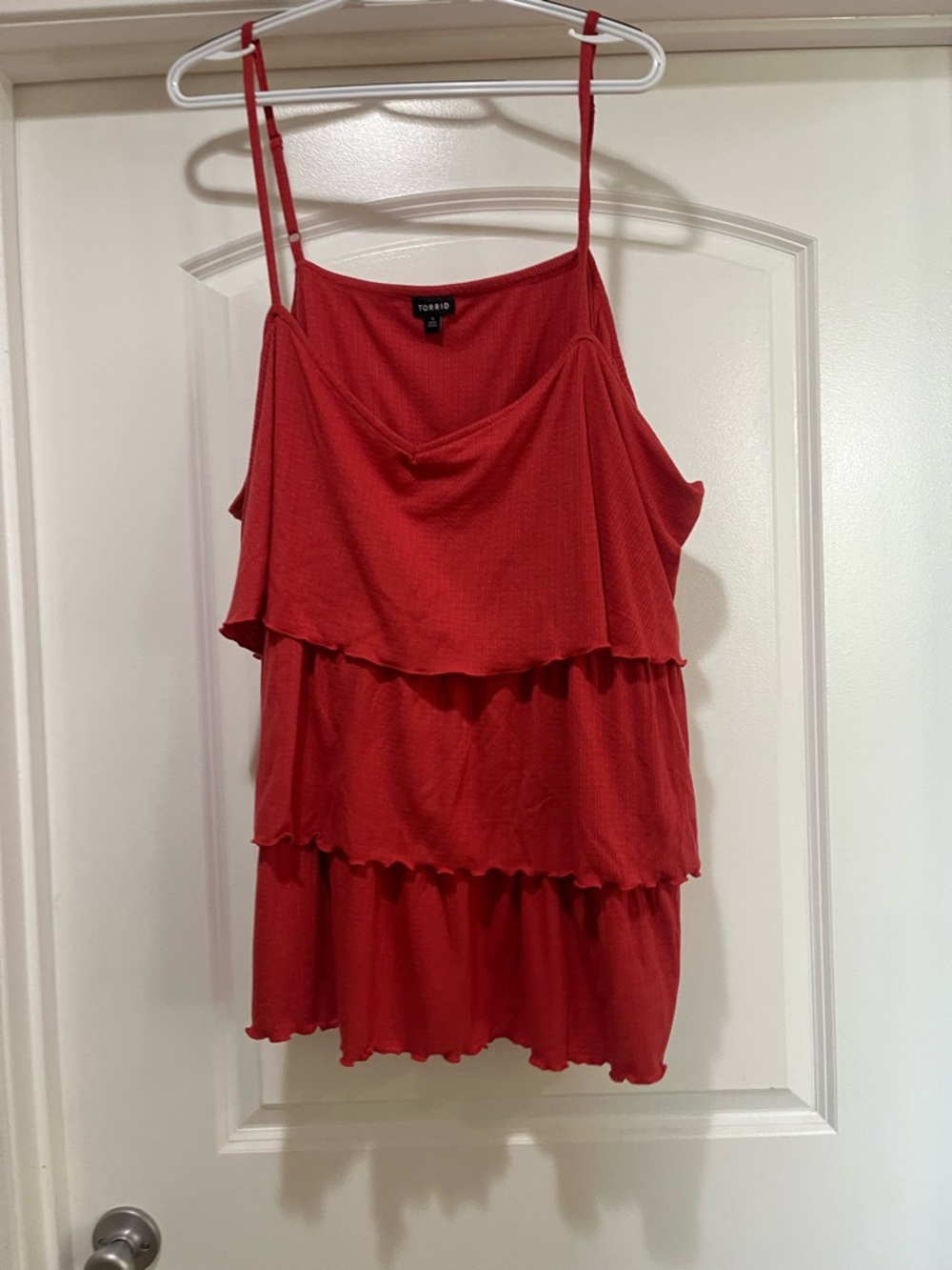 torrid Red Tiered Ruffle Cami